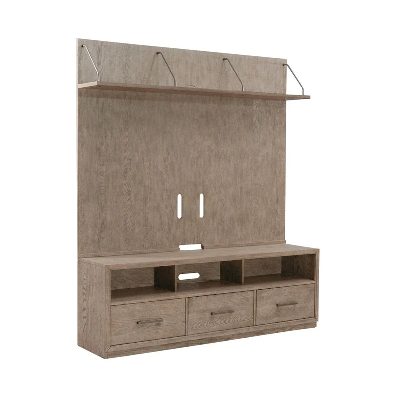 City Scape Burnished Beige Entertainment Center
