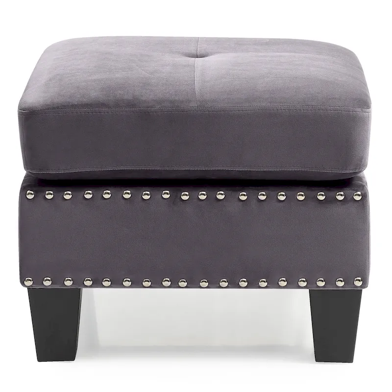 Copper Grove Meharrize Tufted Velvet Ottoman