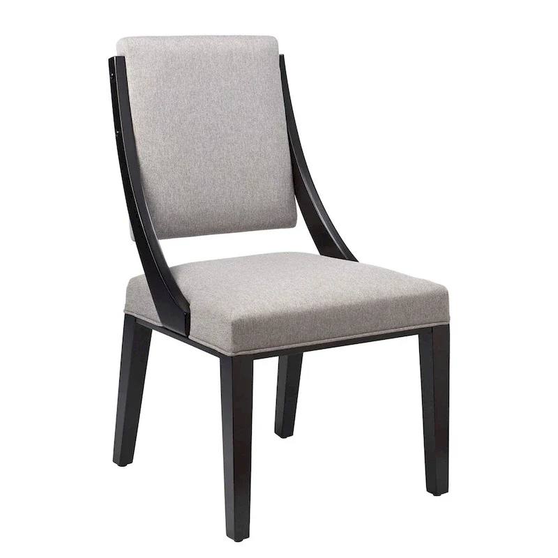 Fabric Upholstered Dining Chairs – Set of Two