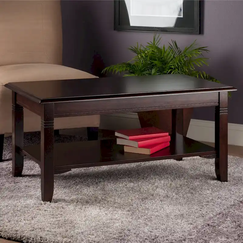 Nolan Coffee Table, Cappuccino - 37W x 21D x 18H