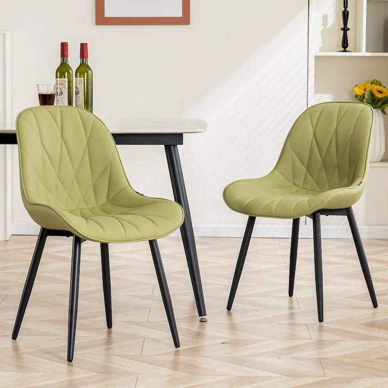 Upholstered Dining Chairs Set of 2 Modern Kitchen Chairs