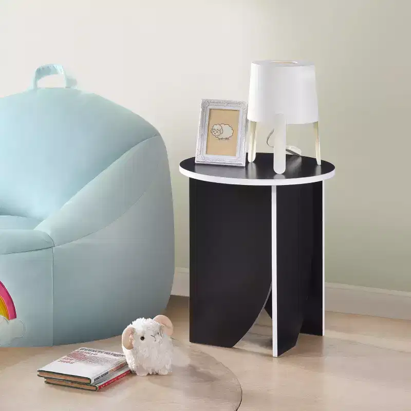 Kings Brand Furniture Zoe Modern Round End Table, Contemporary Accent for Living Room or Bedroom
