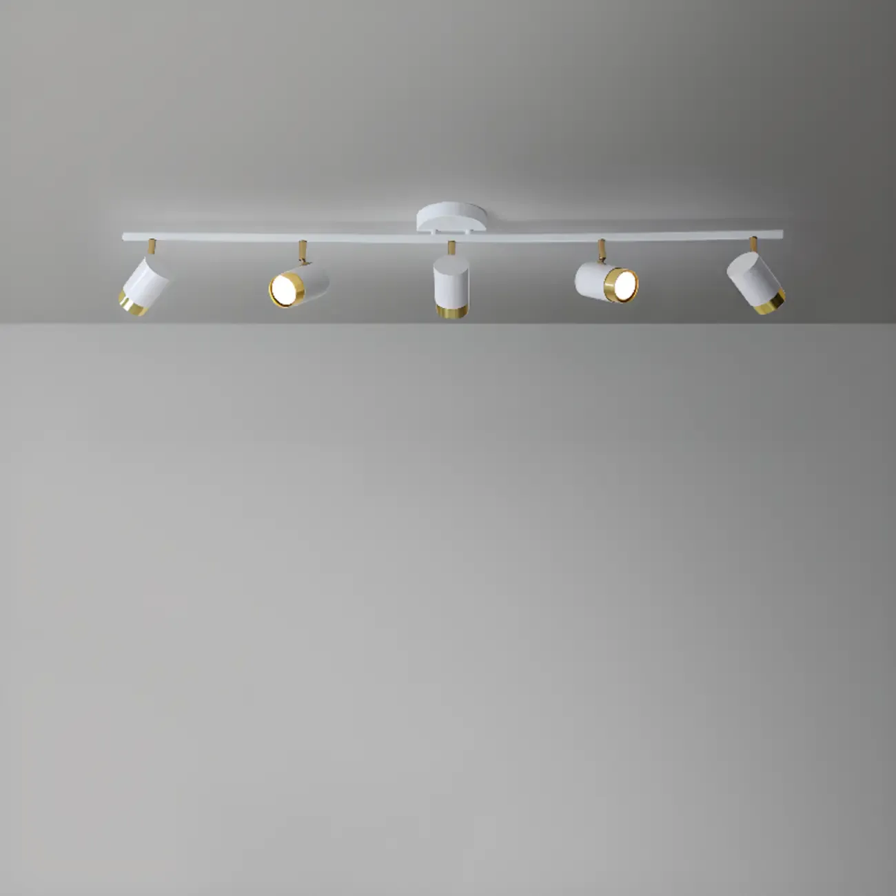 4-Light Modern Dimmable LED Track Lighting with Adjustable Head