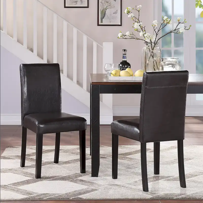 Mai Faux Leather Dining Chairs (Set of 2)