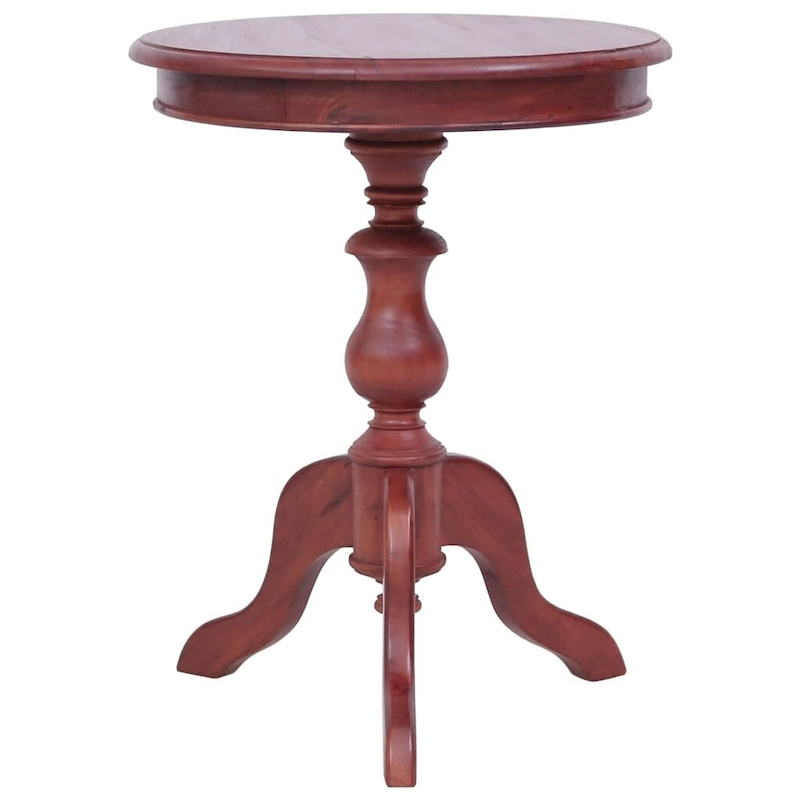 vidaXL Side Table Brown 19.7x19.7x25.6 Solid Mahogany Wood