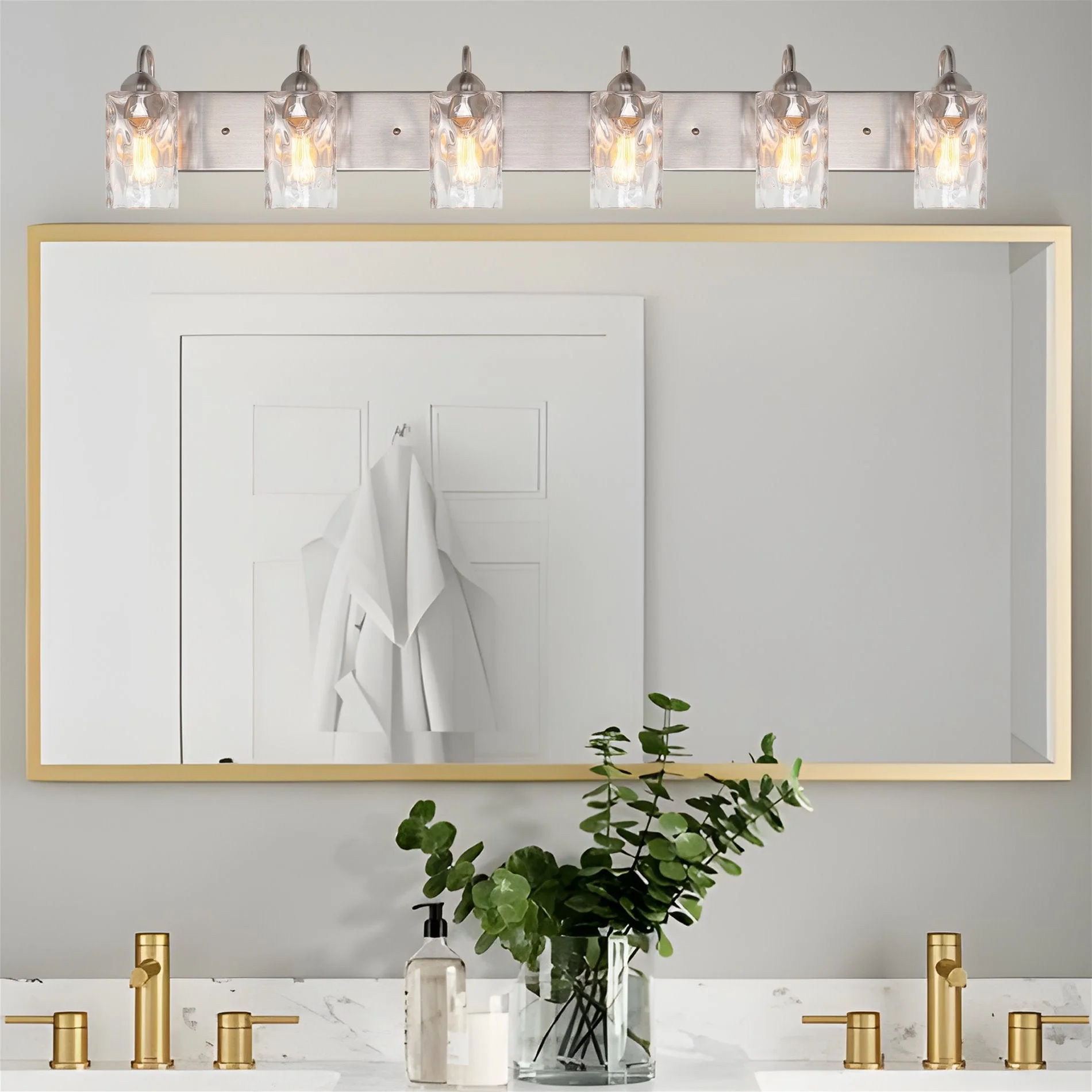 Armada II 48 Modern 6-Light Over Mirror Vanity / Bathroom Light