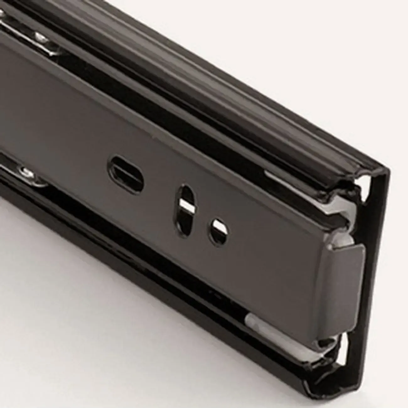 Cubical Solid Wood Double Drawer Nightstand in Nut-Brown