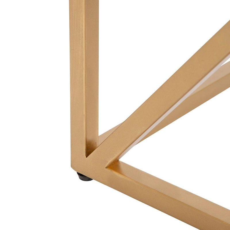 Kate and Laurel Kaya Wood and Metal Coffee Table - 28x28x18