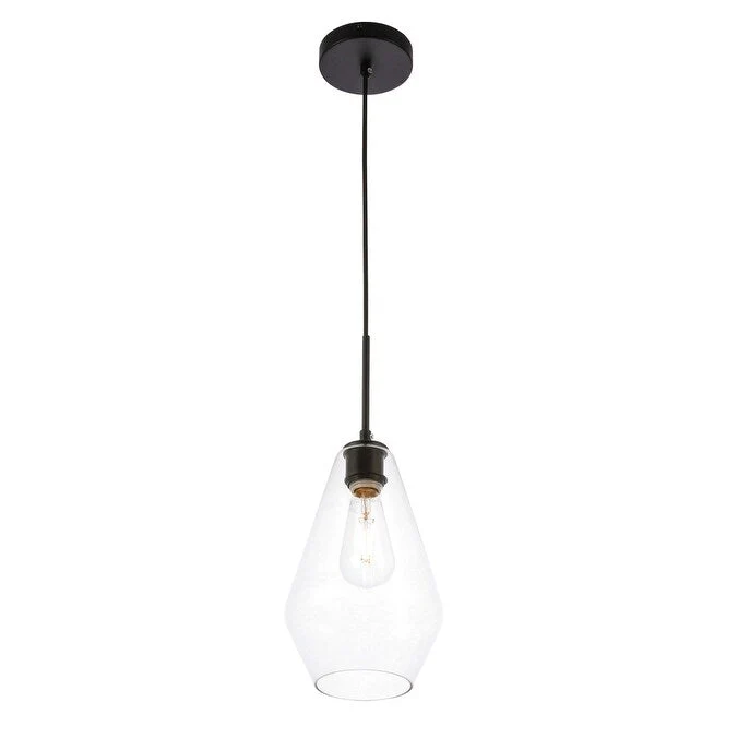 Gerald 1-light Elongated Glass Shade Hanging Pendant Light