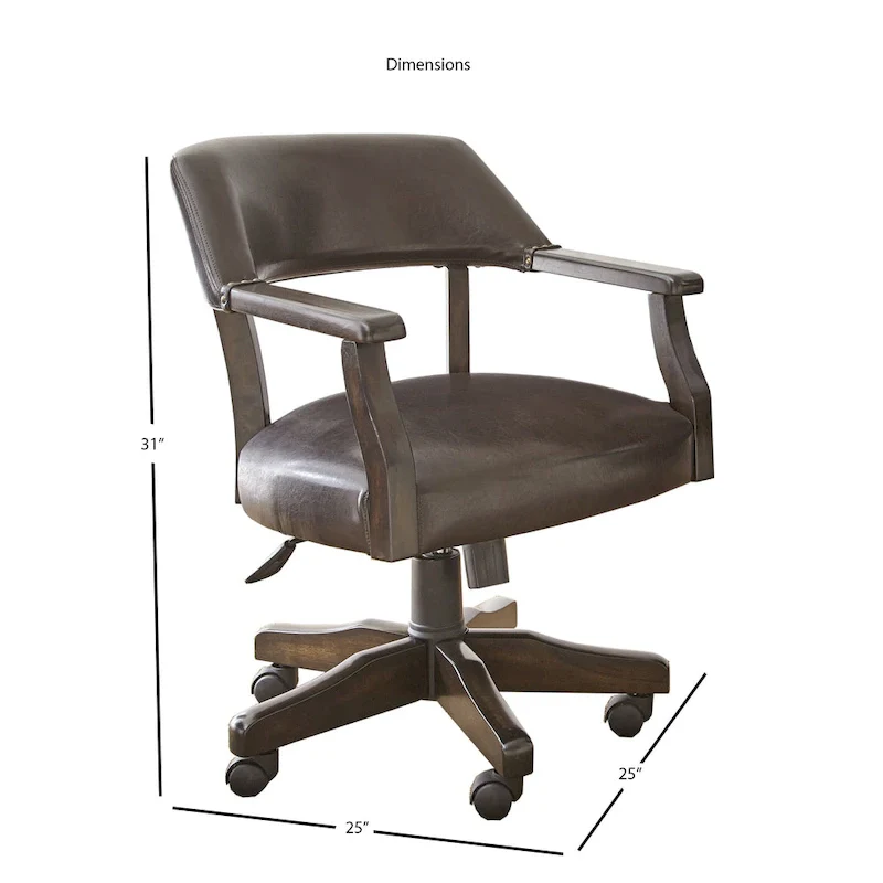 Steve Silver Reynolds Adjustable Captains Chair with Casters