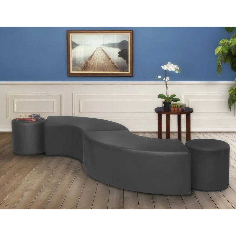 Logan Round Ottoman (Set of 2)