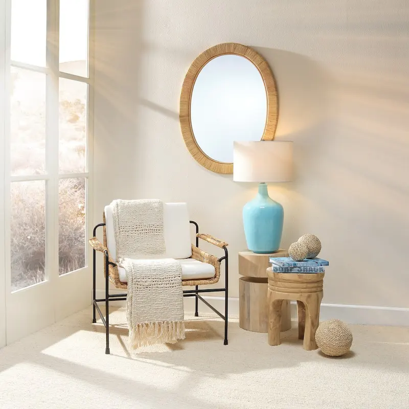 Jamie Young Dylan Wood Round Side Table