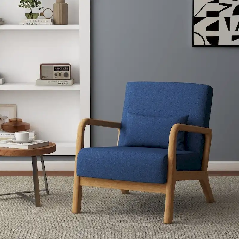 Upholstered Arm Chair with Cution Modern Side Accent Chairs - 25.8