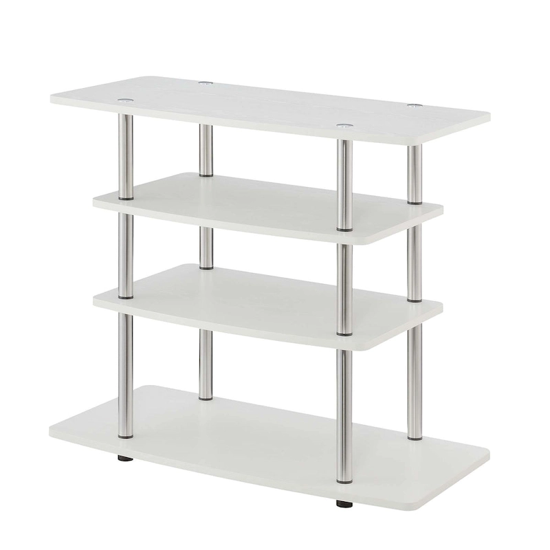 Convenience Concepts Designs2Go No Tools 4 Tier Highboy TV Stand