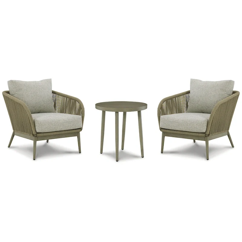 Signature Design by Ashley Swiss Valley Brown/Beige 3-Piece Outdoor Package - 31.13 W x 34.13 D x 31.63 H