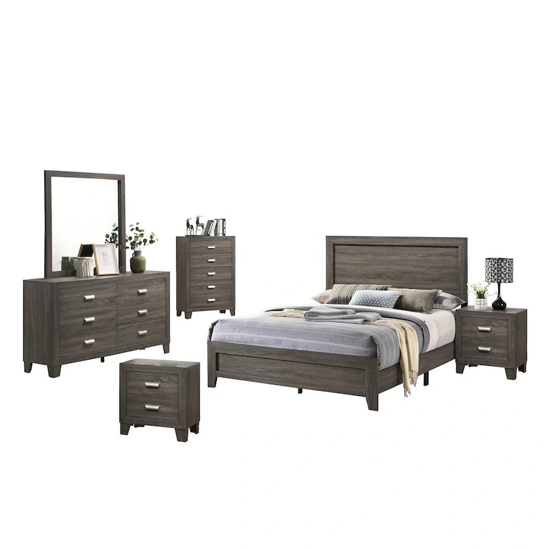 Best Quality Furniture Anastasia 6-Piece Bedroom Set