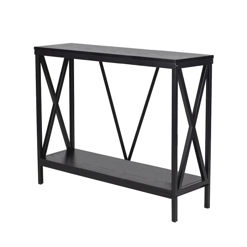 Aquatic Fundamentals 40/55 Gallon Steel X-Frame Aquarium Stand in Black