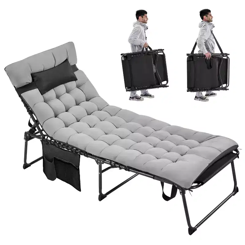 Yaheetech Folding Chair with Removable Padded Cushion and 5 Adjustable Position