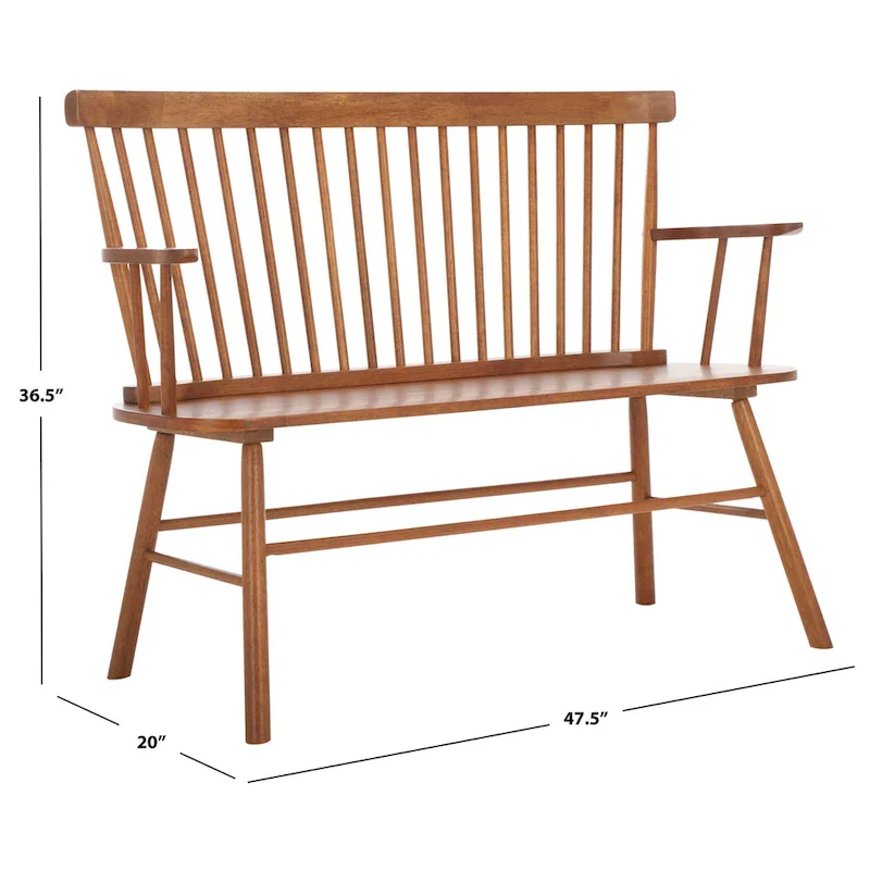 SAFAVIEH Gracija Spindleback Settee - 48 x 22.4 x 36 - 48W x 22D x 36H