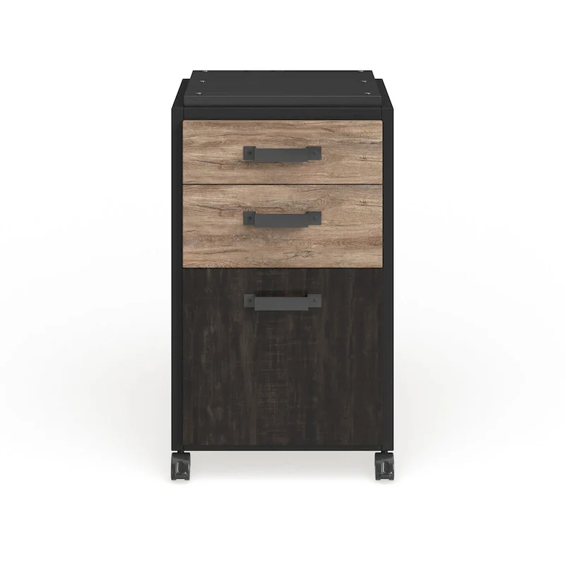 Refinery 3-drawer Mobile File Cabinet