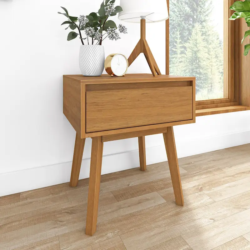 Max and Lily Scandinavian Nightstand with Drawer