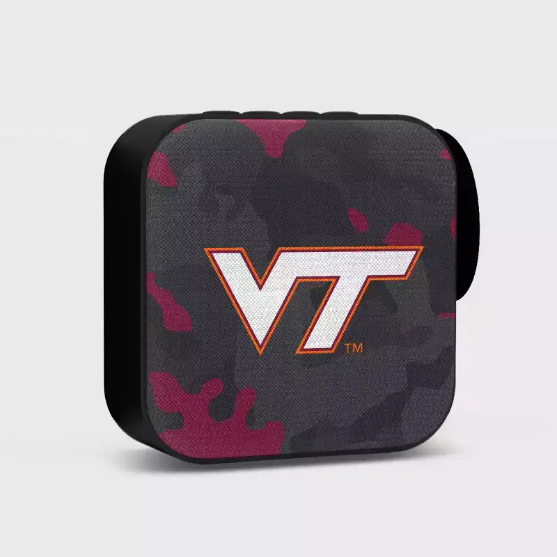 NCAA Virginia Tech Hokies Bluetooth Portable Speaker with FM Radio: USB, Rechargeable