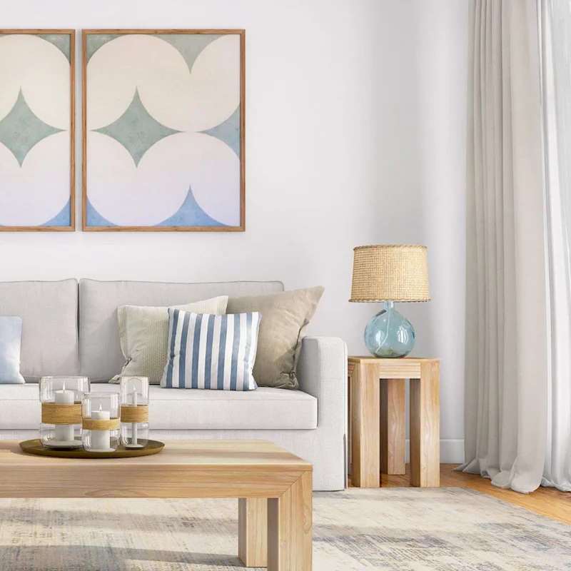 Plank and Beam Modern Rectangular Side Table - 25