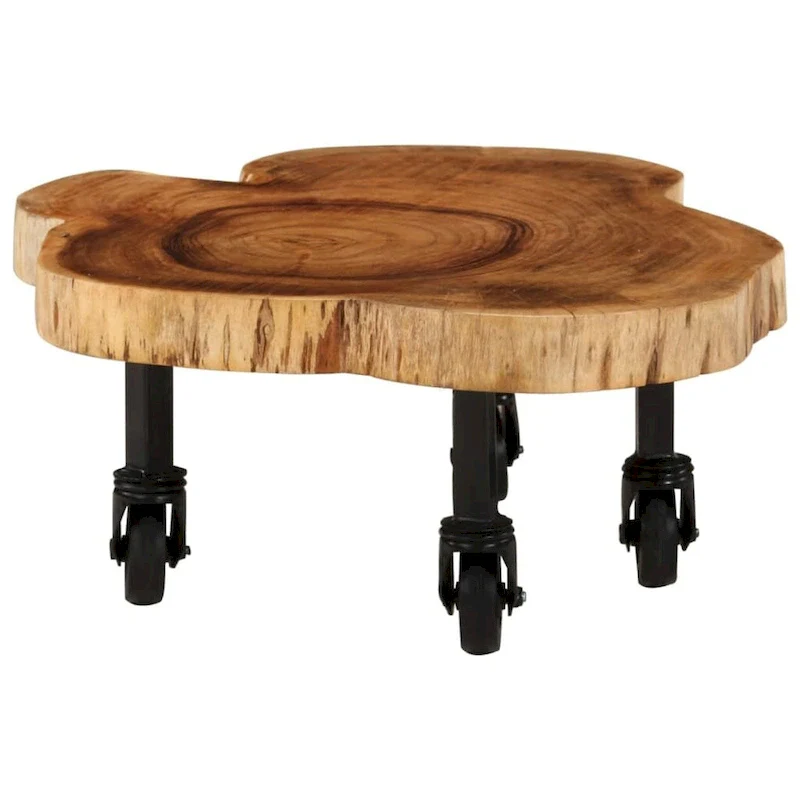 Solid Wood Acacia Coffee Table 23.6x21.7x9.8