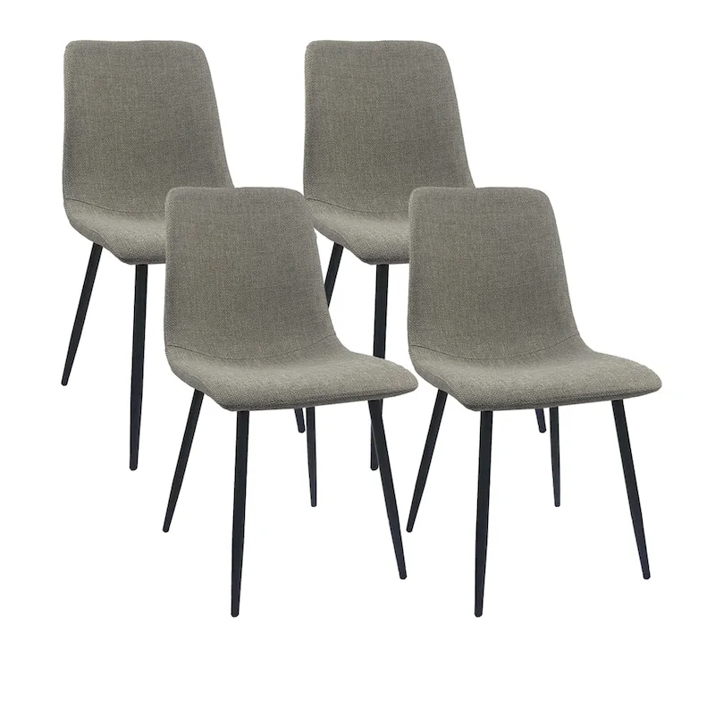 Modern Upholstered Dining Accent Chairs (Set of 4)