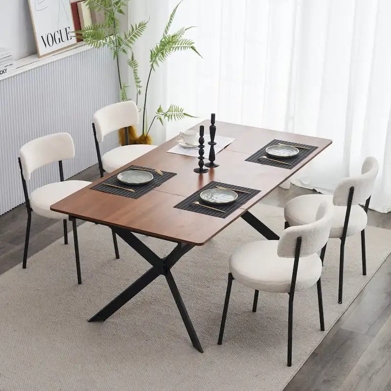 Set of 2 mid-century modern dining chairs