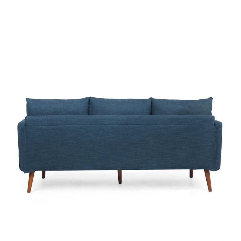 Modern 76.5  3-Seater Sofa with Birchwood Legs and Pillows