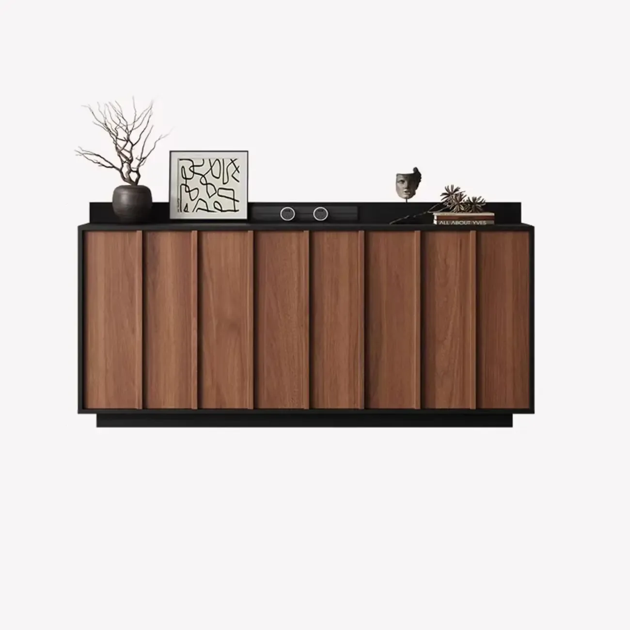 Modern Wood Buffet with Alterable Shelf and Drawers