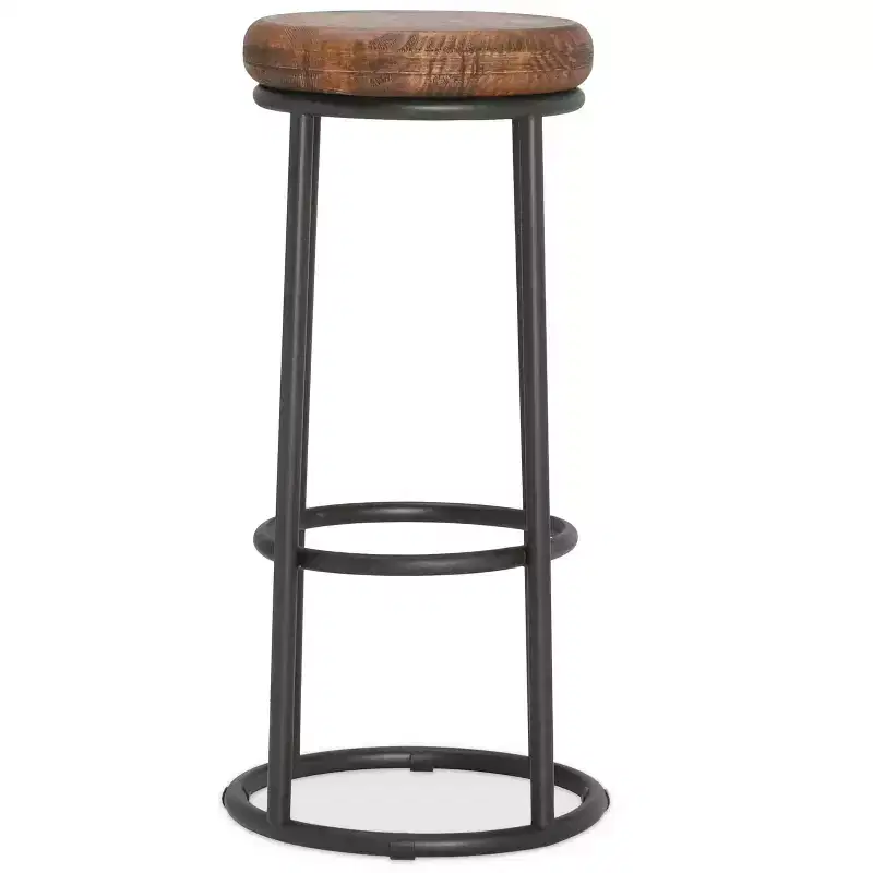 Christopher Knight Home Victoria Classic Wood and Metal 30 Bar Stool with Footrest ,Brown/Black