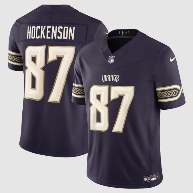 Minnesota Vikings T.J. Hockenson Purple 2026 Rivalries Collection Stitched Limited Jersey