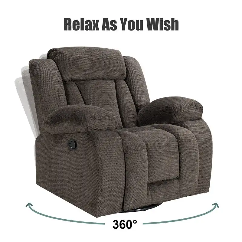 Rocker and Swivel Upholstered Recliner