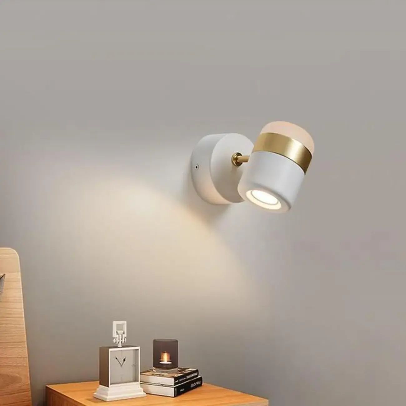 Modern 2-Light Cylinder Adjustable Wall Sconce