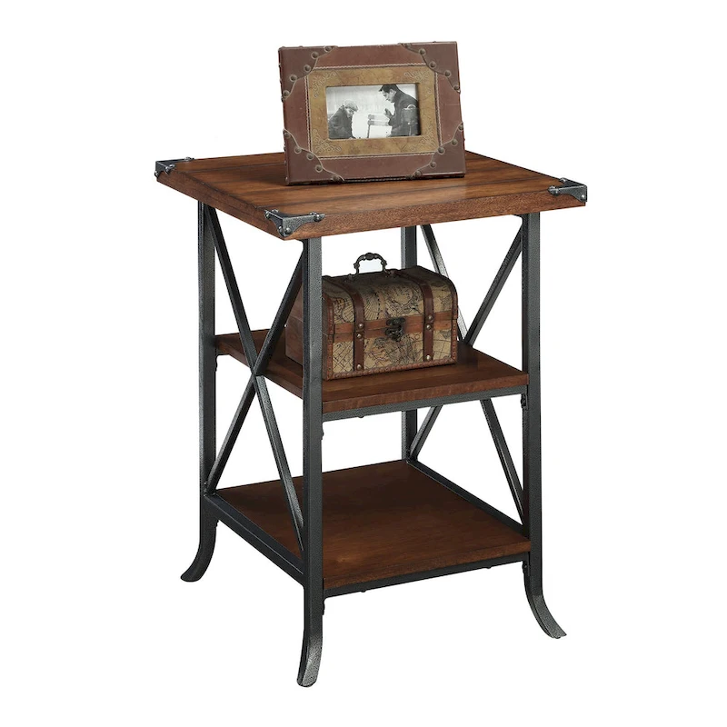 Convenience Concepts Brookline End Table with Shelves