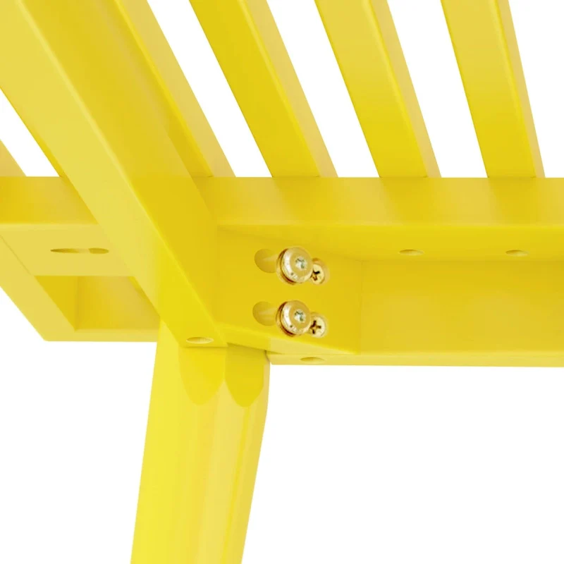 Mid Century Double Wood Entryway Bench - 56.3 L x 16.5 W x 17.5 H