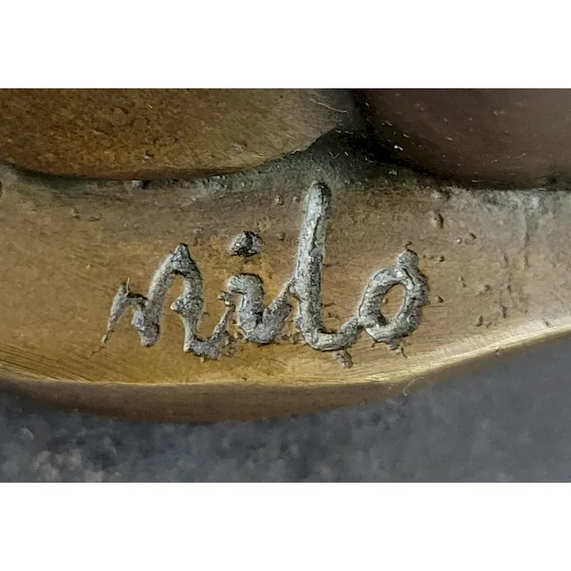 Modern Bronze Sculpture Statue Figure Abstract Couple Baby Loved Family Art Deco