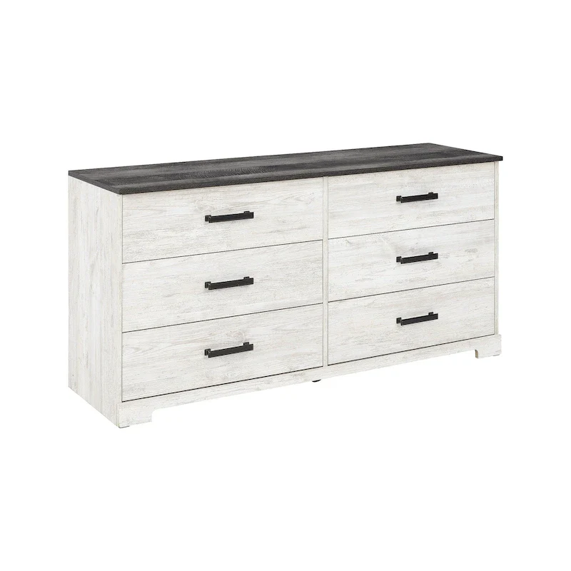 Contrasting Woodgrain Chest of Drawers