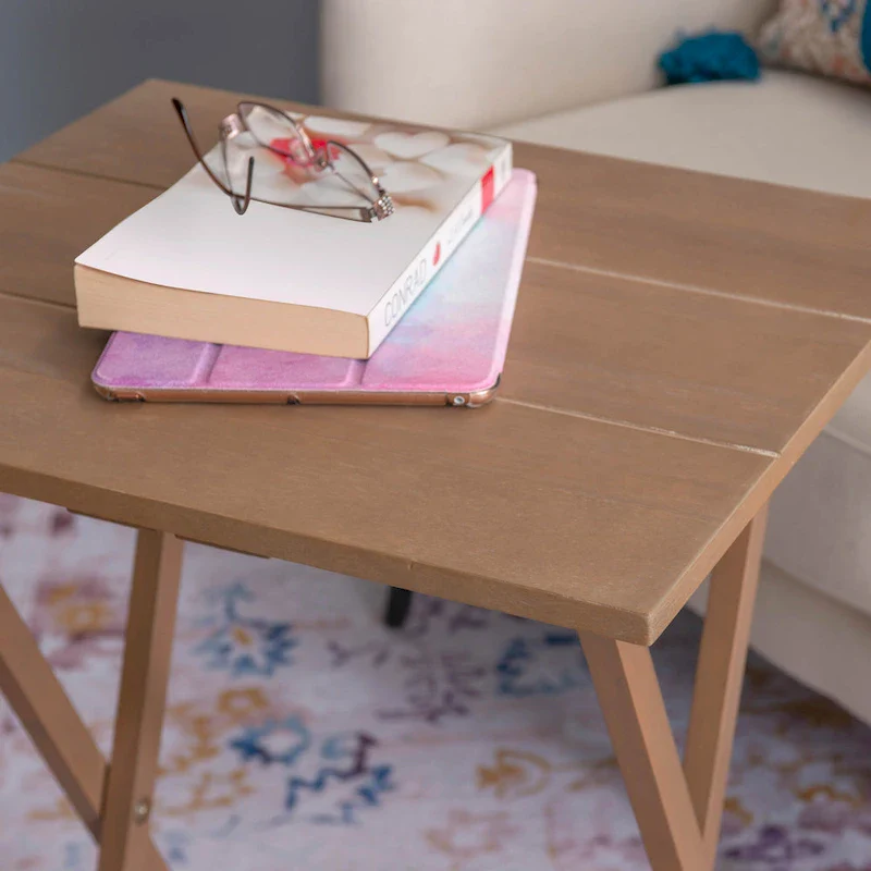 Acacia Driftwood Tray Table Set