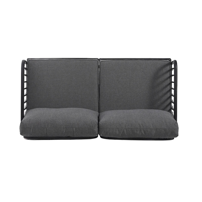 Christopher Knight Home - Afra 3-Piece Modern Patio Conversation Set with Waterproof Cushions