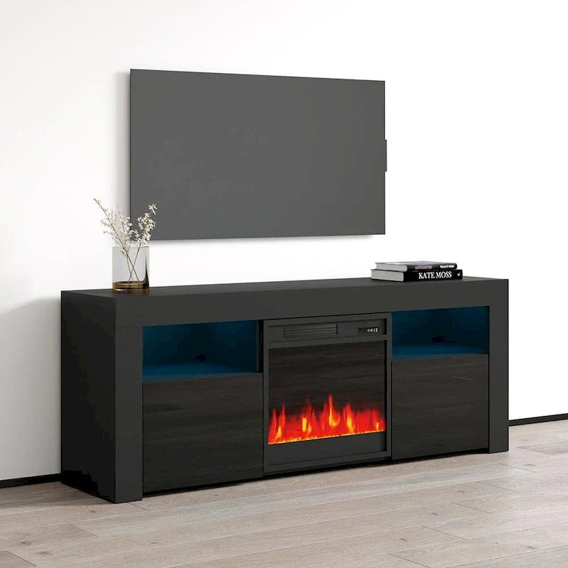 58-inch Electric Fireplace TV Console