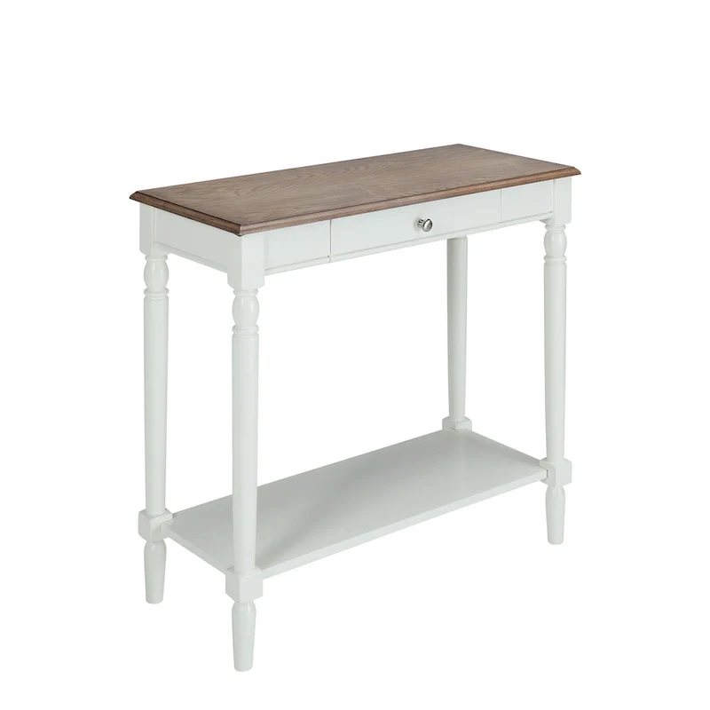 French Country 1 Drawer Hall Table with Shelf