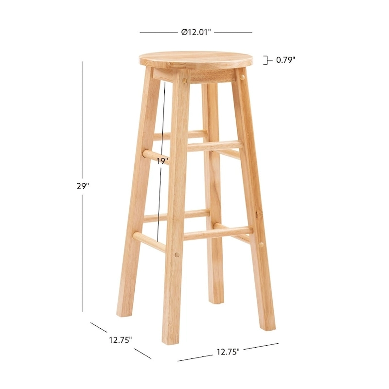 Basic Stationary Backless Bar Stool