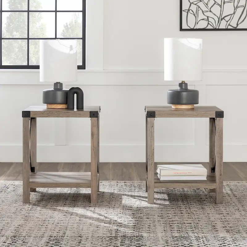 Middlebrook Kujawa 18-inch X-side Accent Table (Set of 2)