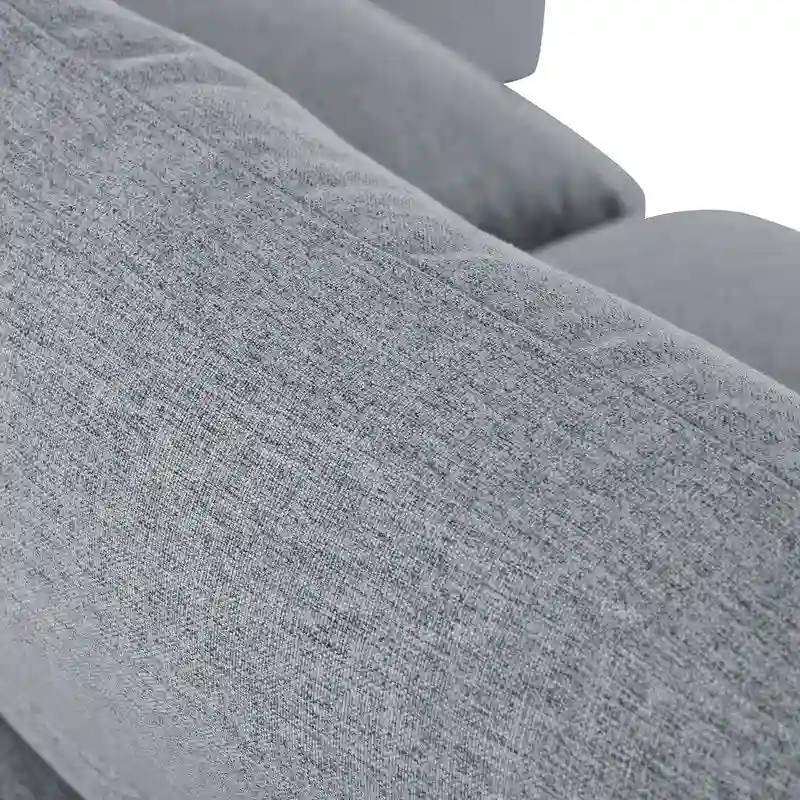 U-Shape Sectional Sofa, 2 Large Chaise with Removable Ottomans