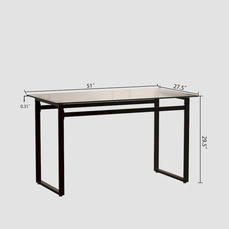 Rectangular Glass Dining Table