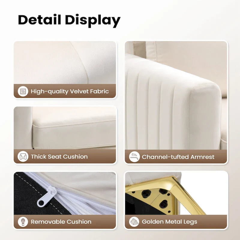 Pellebant Modern Upholstered Accent Armchair Club Chair