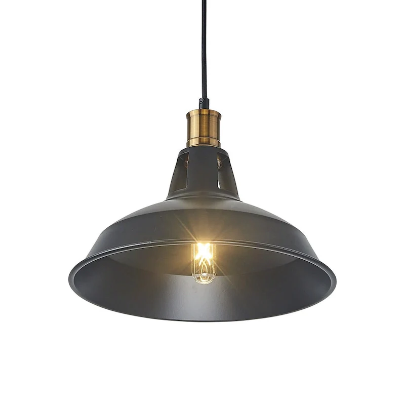 Black and gold 1 Lt grace atmosphere pendant 12 inch